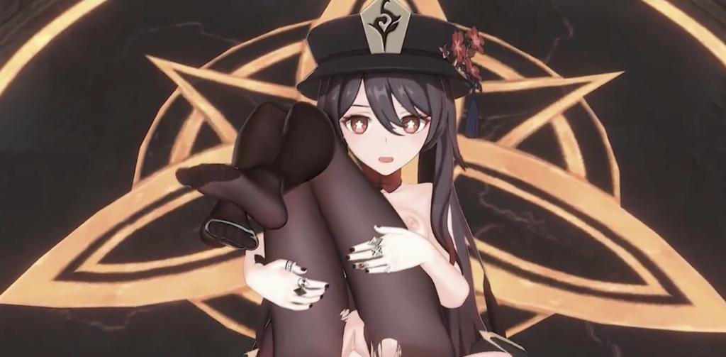 3D甘雨×胡桃激情互操，极致缠绵超带感！